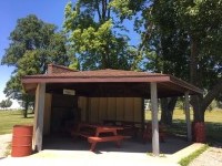 picnic shelter in a park